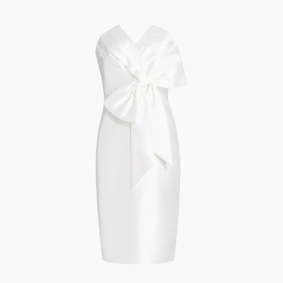 Badgley Mischka Dresses & Skirts - Badgley Mischka Scupture Bow-Front Strapless Dress